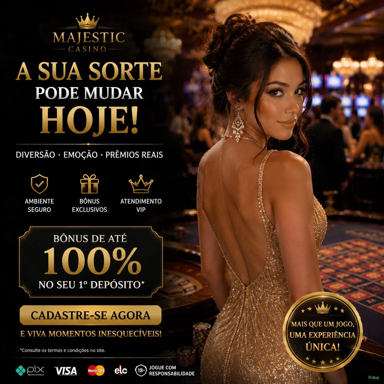 Ganhar e sacar na 8dpg